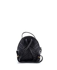 Pre-Owned Gucci Small Gg Marmont Backpack Matelasse Leather