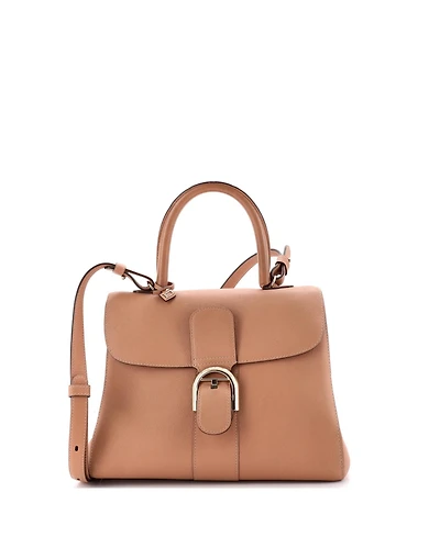 Pre-Owned Delvaux Mm Brillant Top Handle Bag Leather