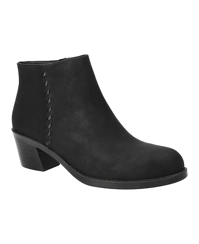 Easy Street Women's Belmont Ankle Block Heel Booties