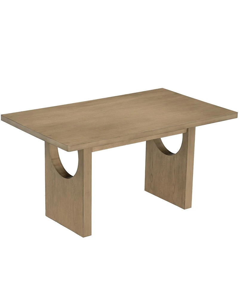 Streamdale Furniture 7-Piece Retro Dining Table Set for 6 with Upholstered Chairs