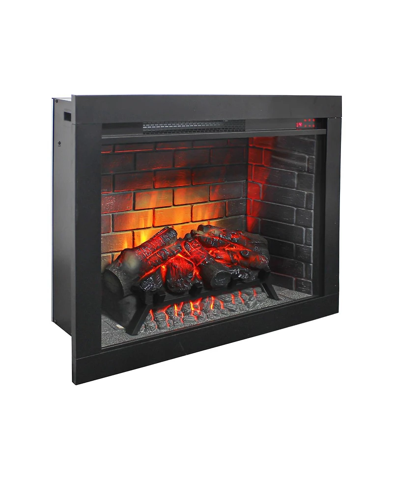 Streamdale Furniture 28" Infrared Electric Fireplace Insert with Removable Trim and Touch Panel