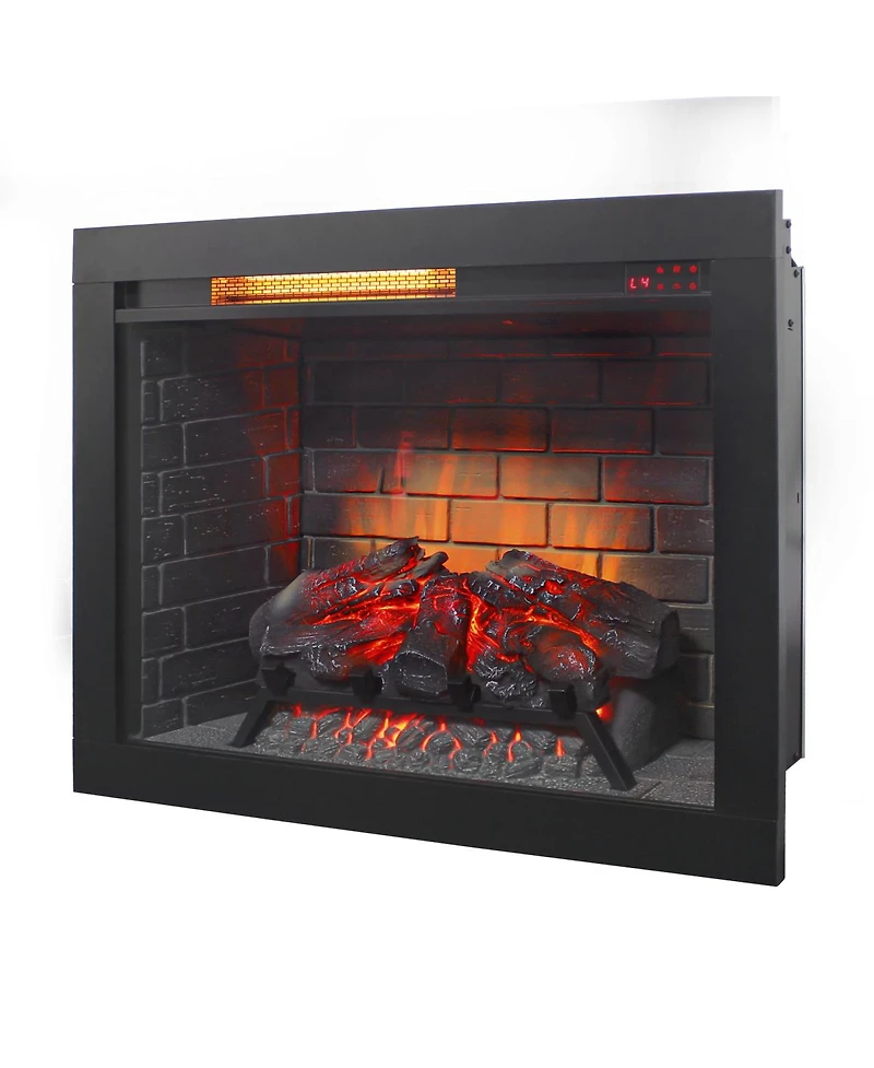 Streamdale Furniture 28" Infrared Electric Fireplace Insert with Removable Trim and Touch Panel