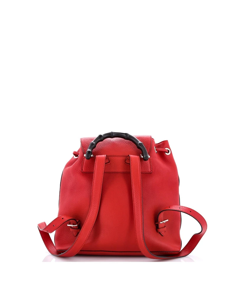 Pre-Owned Gucci Medium Bamboo Tassel Backpack Leather