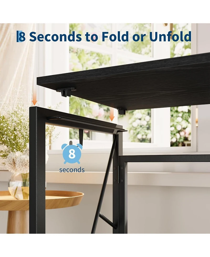 homfan 39.4" Folding Computer Desk
