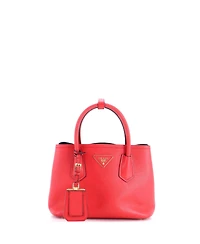 Pre-Owned Prada Mini Cuir Double Tote Saffiano Leather
