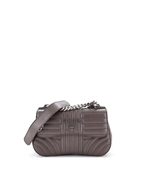 Pre-Owned Prada Small Curved Flap Chain Shoulder Bag Diagramme Quilted Leather