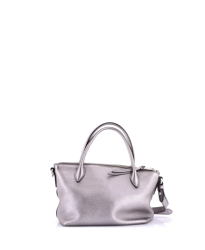 Pre-Owned Prada Small Dual Strap Zip Tote Vitello Daino