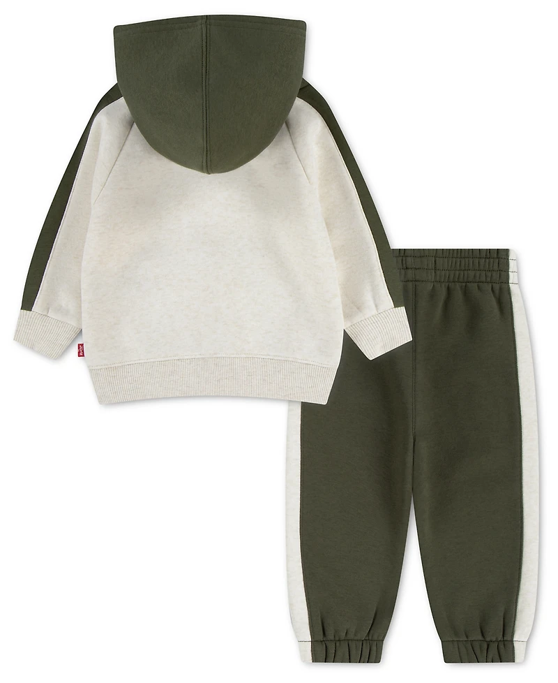 Levi's Baby Boys' Color-block Hoodie and Joggers, 2-Piece Set