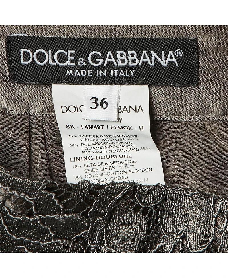 Pre-Owned Dolce & Gabbana Women's Lace Mini Skirt