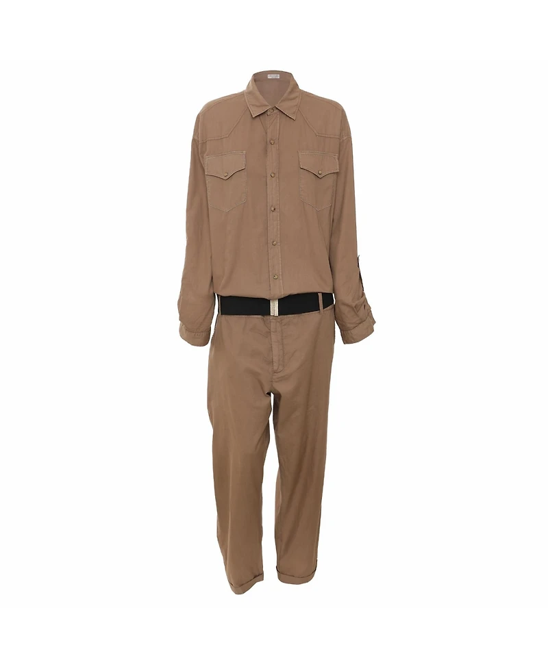Pre-Owned Brunello Cucinelli Women's Cotton Belted Jumpsuit