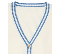 CeCe Girls' 4-16 Varsity Cardigan with Embroidered