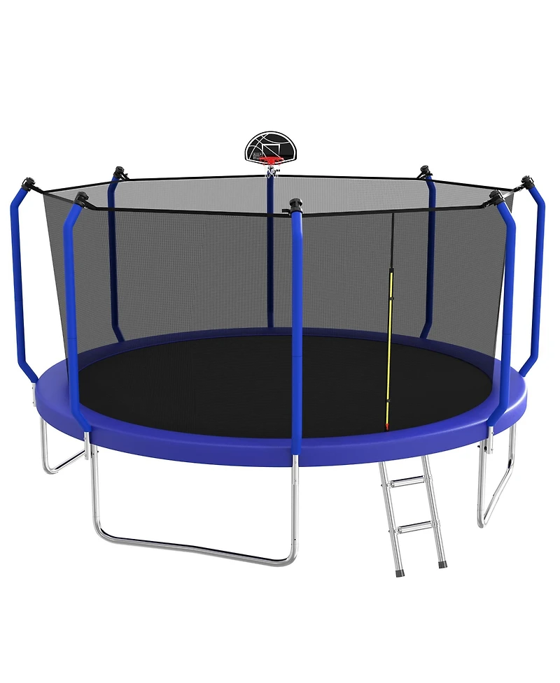Zeny Trampoline with Basketball Hoop
