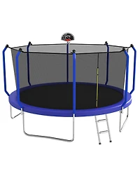 Zeny Trampoline with Basketball Hoop