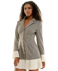 Seni & Cade Juniors' Collared Blazer Dress