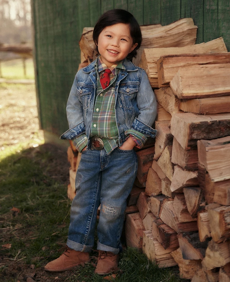 Polo Ralph Lauren Toddler and Little Boys Cotton Denim Trucker Jacket