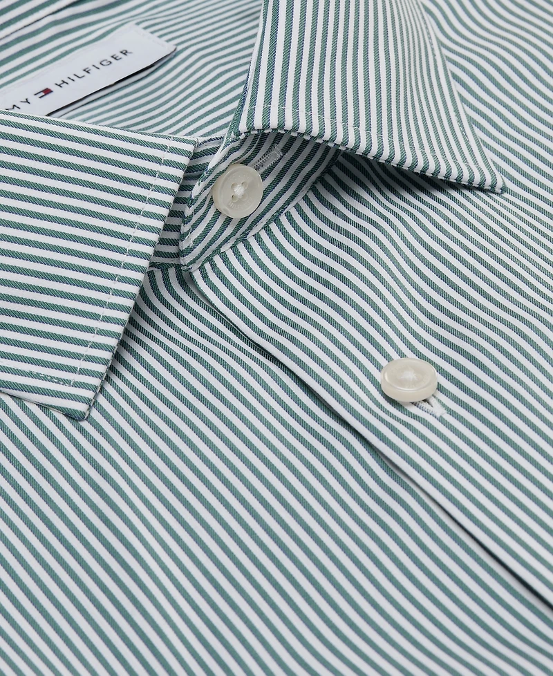 Tommy Hilfiger Men's Regular-Fit Stripe Dress Shirt