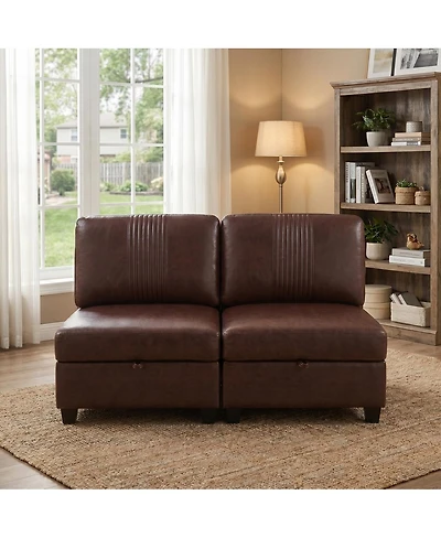 Streamdale Furniture Flexible Modular Sofa: Convertible, Storage and Sleeper - 2-Seater