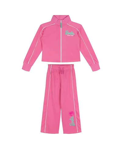 Barbie Girl's (5-16) Athletic 2-Piece Jacket and Pants Tracksuit Set