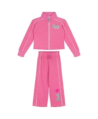 Barbie Girl's (5-16) Athletic 2-Piece Jacket and Pants Tracksuit Set