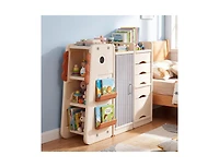 Slickblue Kids Playroom Storage Organizer with 5 Toy Bins
