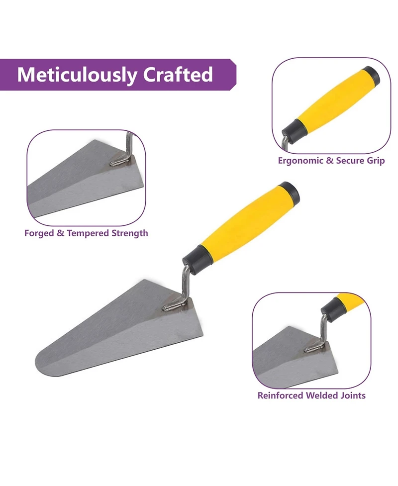 Xdovet Masonry Trowel Set Flat Finishing Gauging Trowels