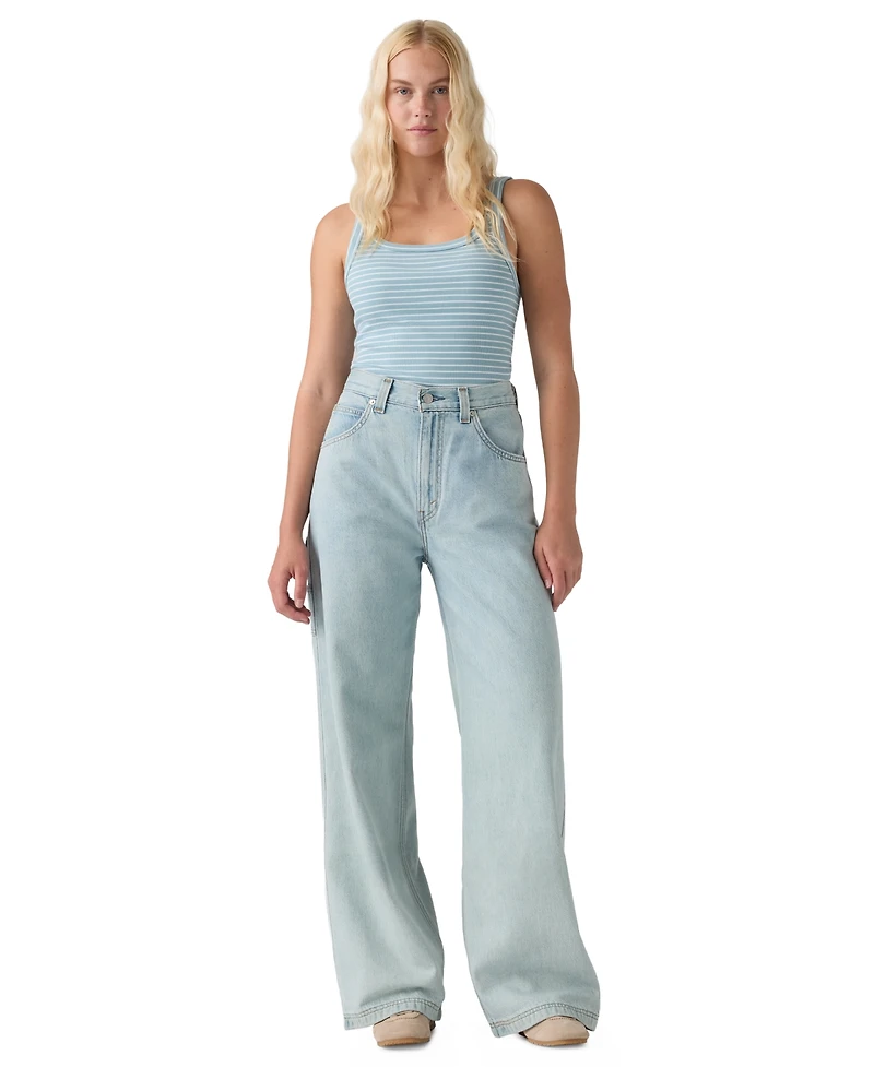 Levi's Women's Cinch-Waist Carpenter Lightweight Baggy Jeans