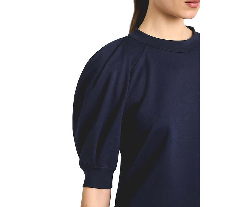 Derek Lam 10 Crosby Women's Puff-Sleeve Crewneck Knit Top