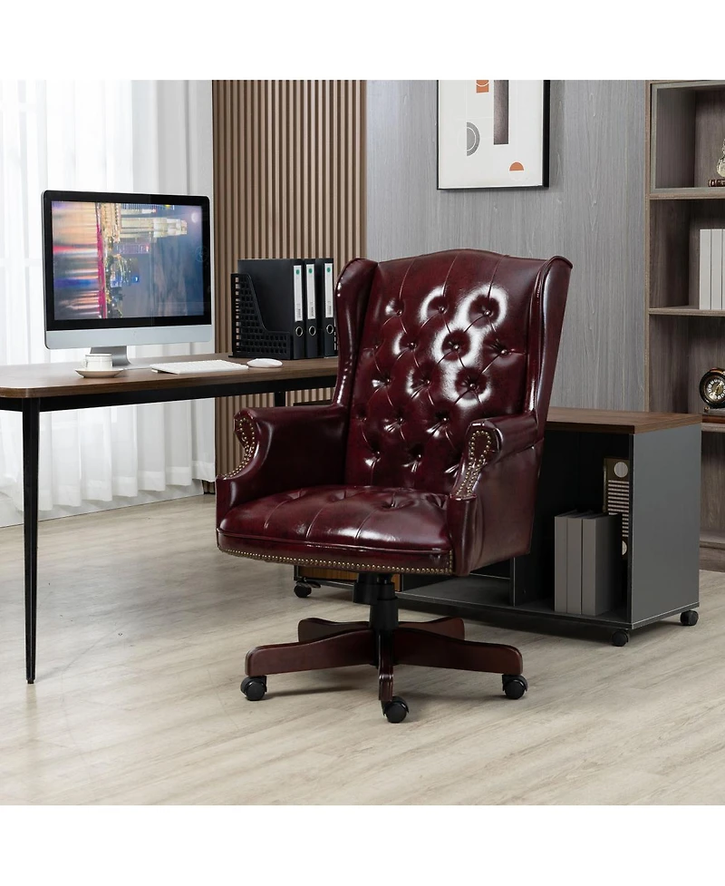 Streamdale Furniture Executive Ergonomic Pu Leather Office Chair