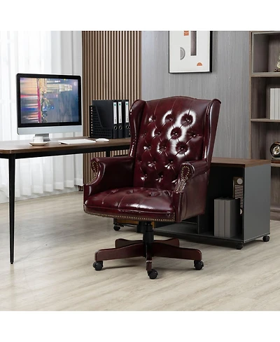Streamdale Furniture Executive Ergonomic Pu Leather Office Chair