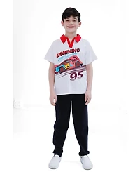 Cars Boy's (5-12) Lightning McQueen 2-Piece Polo and Pants Set