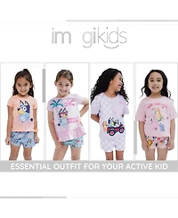 Bluey Girl's (2T-12) 2-Piece T-Shirt and Shorts Set