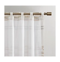 Avobird Cotton Printed Curtain Panel with tassel trim and Lining Only 1 Piece Panel