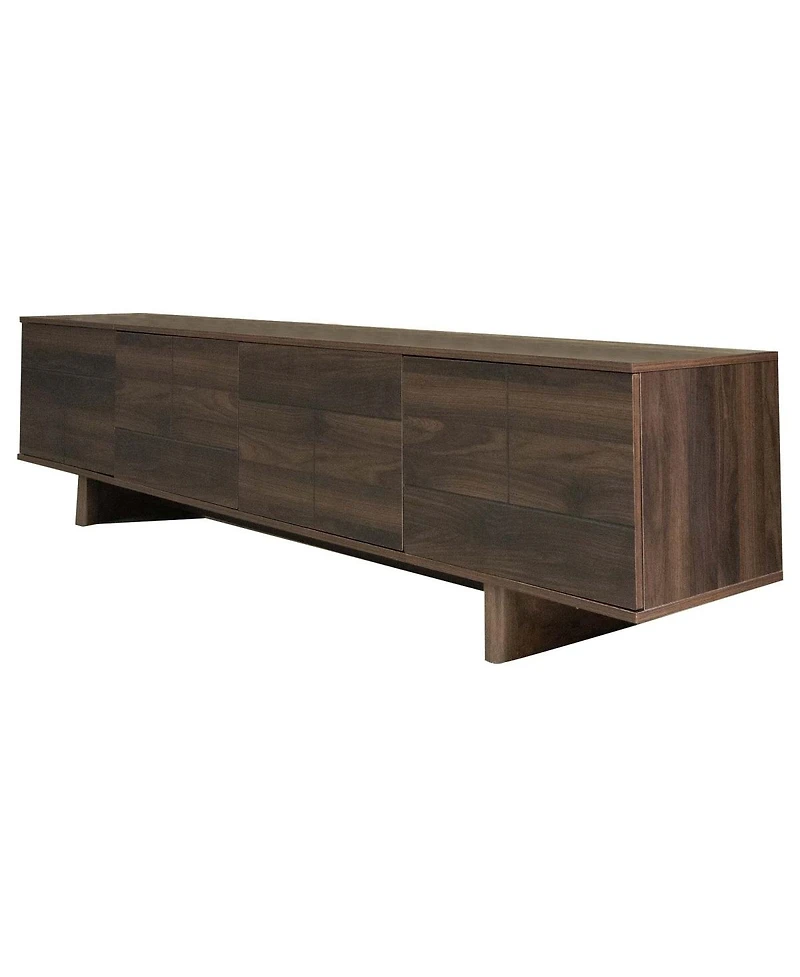 Streamdale Furniture 78" Modern Tv Stand for TVs up to 85" with Solid Wood Legs and Storage