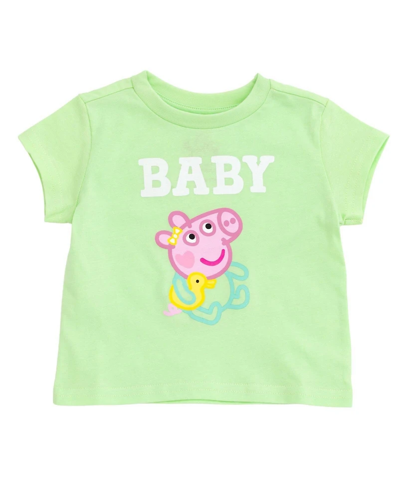 Peppa Pig Baby Girls' (Newborn - 24 m) Short Sleeve T-Shirt