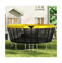 Ruie 16 ft Astm Compliant Recreational Trampoline with Safety Enclosure and Ladder