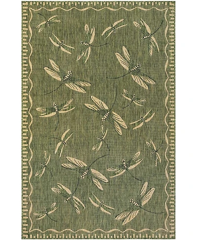 Liora Manne' Carmel Dragonfly 7'10" x 9'10" Outdoor Area Rug