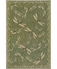 Liora Manne' Carmel Dragonfly 7'10" x 9'10" Outdoor Area Rug