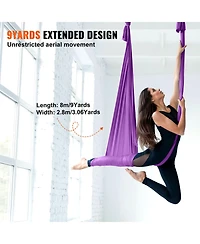 Vevor Aerial Silk Yoga Swing Set 8.7 Yards Hammock Trapeze Inversion Fly