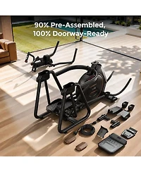 Fed Fitness EM4 Suspension Elliptical Machine, Ultra Commercial Grade Trackless, 32 Resistance, Heavy Duty Gym Trainer