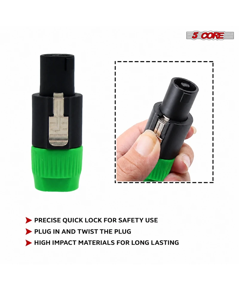 5 core Speak on Adapter High Quality Audio Jack Male Audio Pin Speaker Adapter Connector