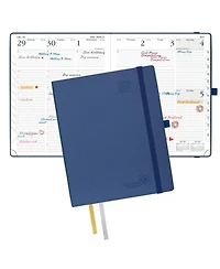 Gnuadz Pocket Planner 2026-2027 Academic Weekly Hourly Leather Cover