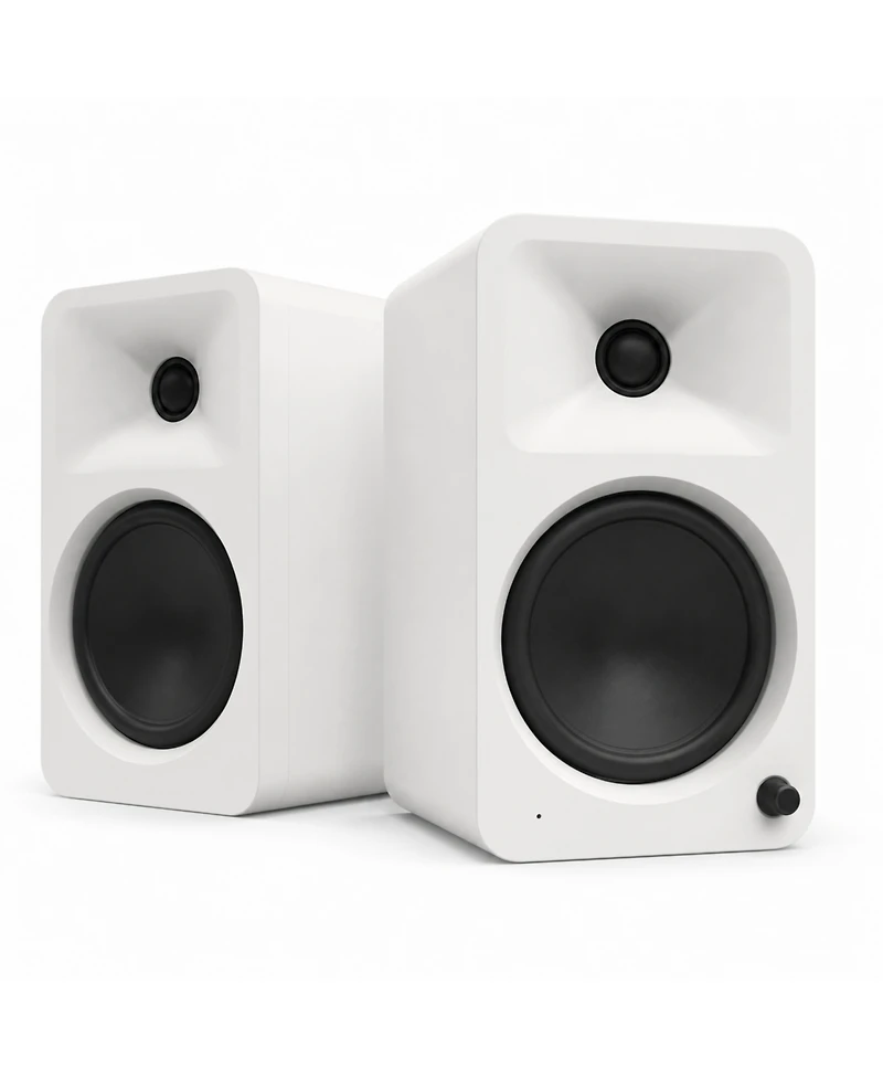 Kanto ORA4 140W Powered Reference Speakers, 4" Woofers, Bluetooth 5.0, Usb-c, Bi-Amplified, Pair, Matte Cream