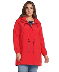 Lands' End Plus Packable Rain Parka