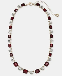 Anne Klein Crystal All-Around Collar Necklace, 16" + 3" extender
