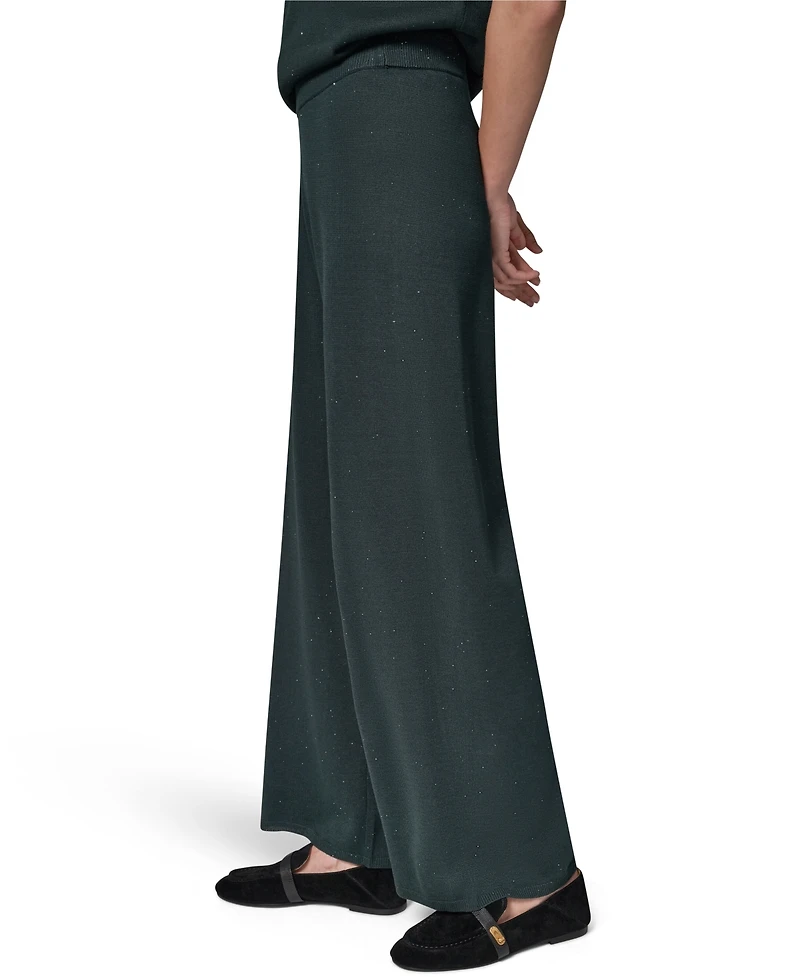 Donna Karan New York Women's Sequin Wide-Leg Pull-On Pants