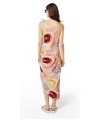 Scotch & Soda Women's Linen Viscose Printed Midi Dress