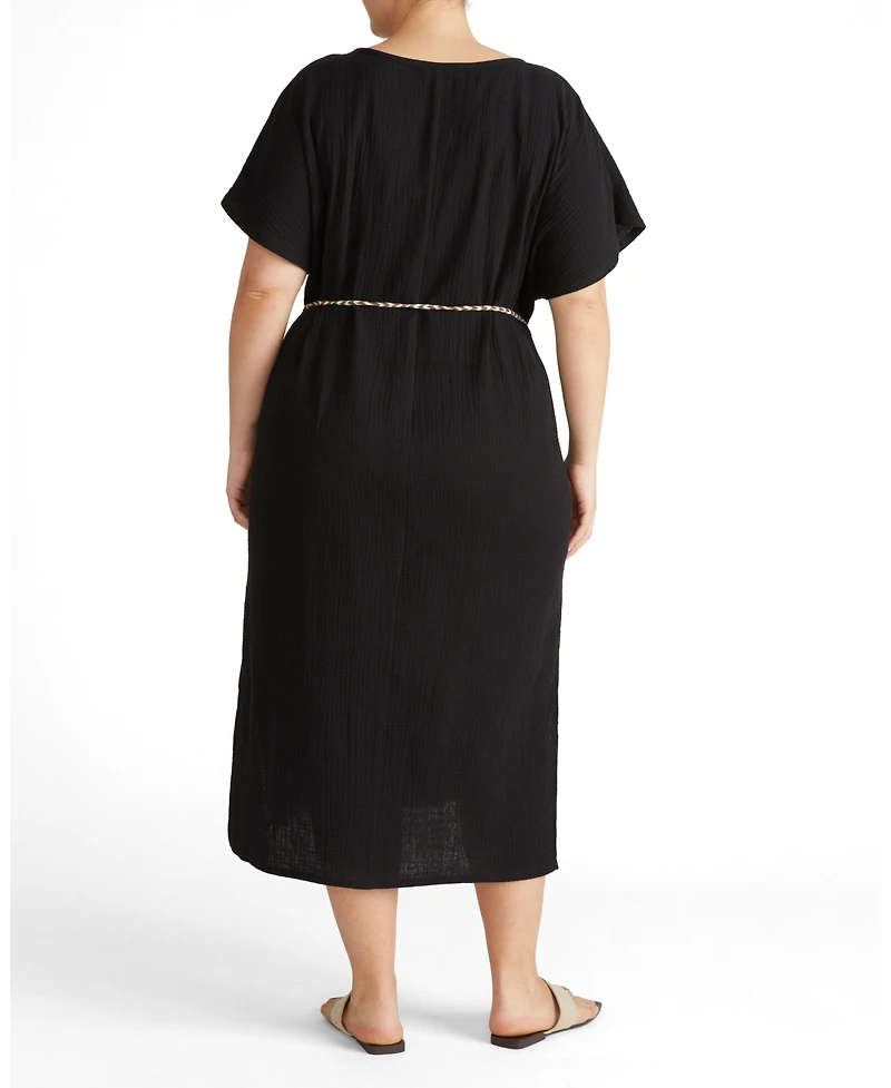 Universal Standard Plus Luxe Cotton Gauze Beach Dress