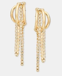 I.n.c. International Concepts Crystal Chain Split-Hoop Earrings, Macy's Exclusive