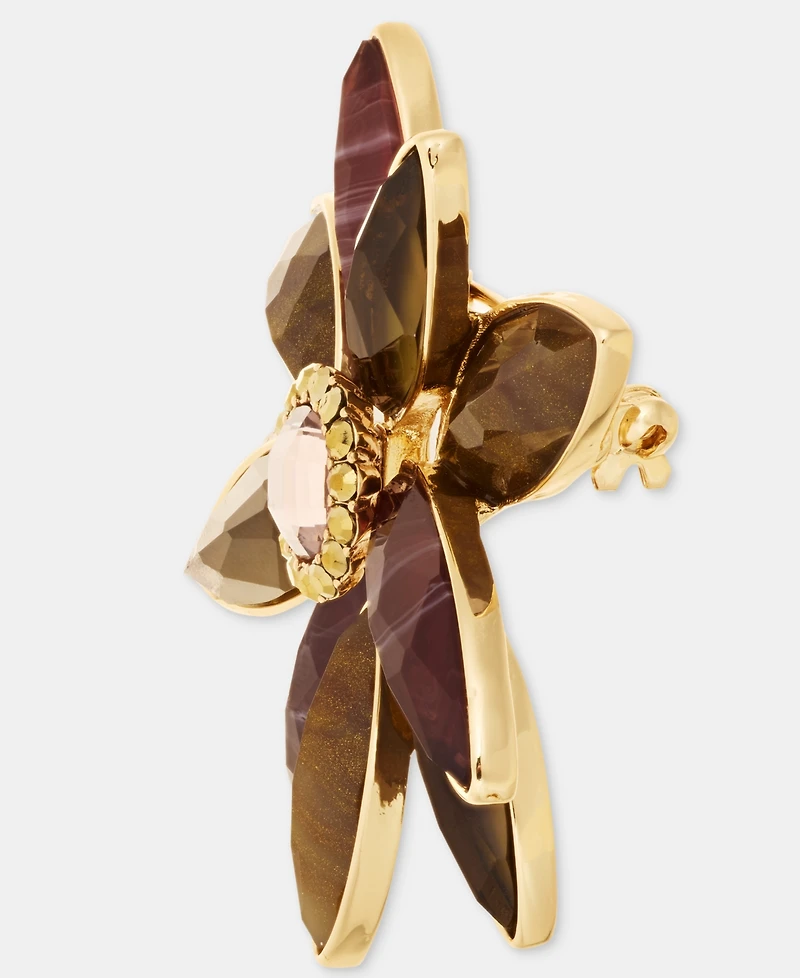 Anne Klein Stone Flower Pin