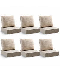 Pocassy 6" Thicker Outdoor Chair Cushion Set